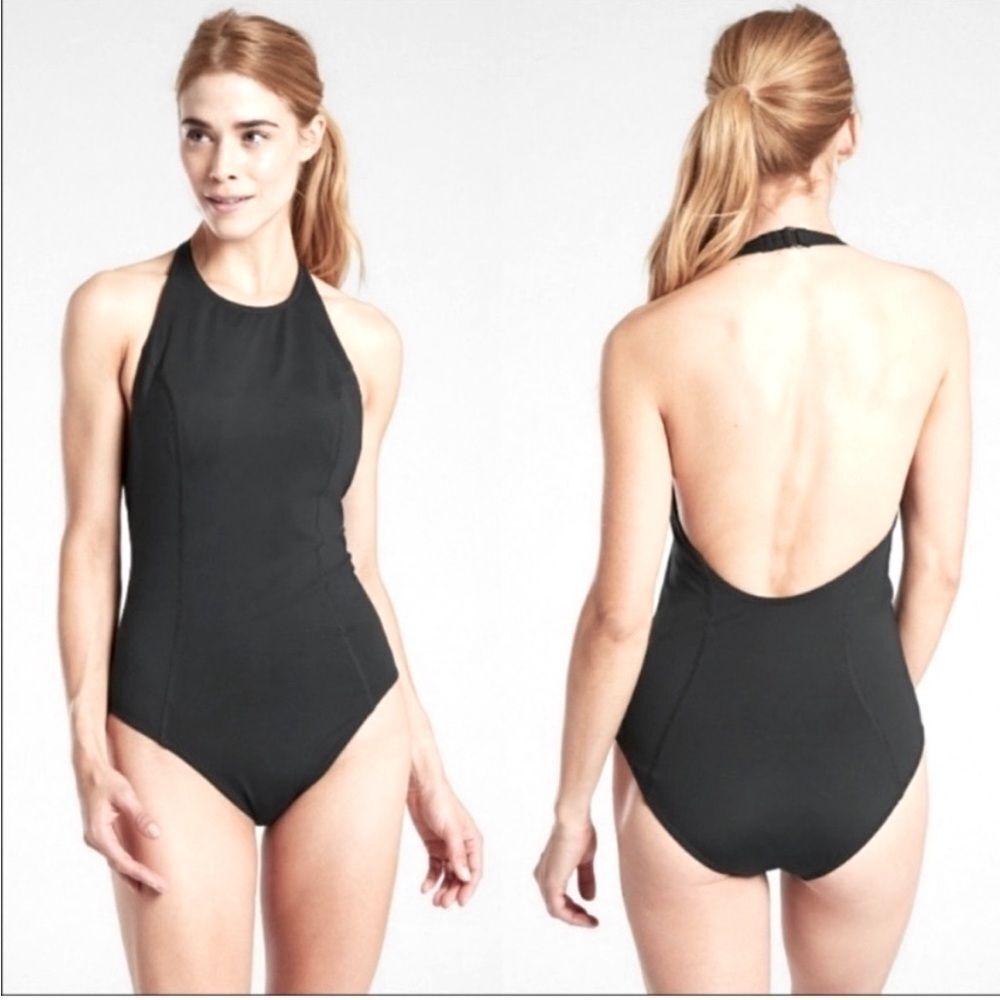 NWT Athleta Black One Piece Swimsuit Size Small